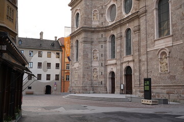 The city of Innsbruck, the capital of Tyrol (Austria)