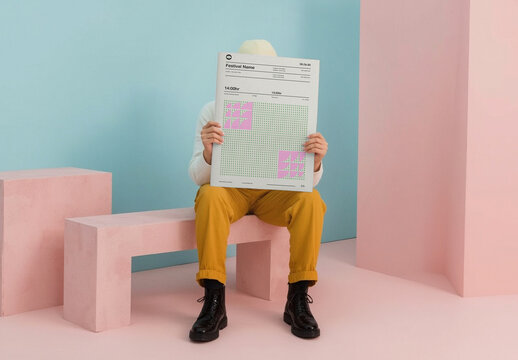 Surreal Scene Newspaper Mockup