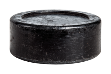 Hockey puck action ice rink sports equipment competitive environment isolated on transparent background, png