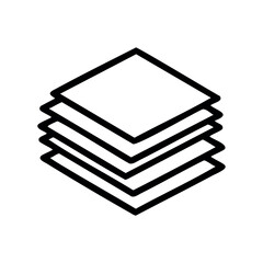 Stack of books icon in monochrome – stock vector icon in line style