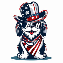 Uncle Sam cartoon with iconic hat in illustrated vector style featuring bold mascot design elements