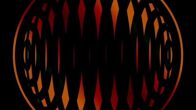 motion graphics video clip in bright colors animation video on plain black background