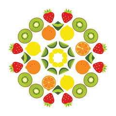 Fruit Mandala Pattern
