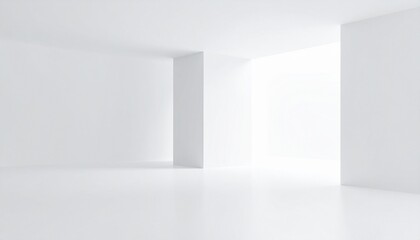 empty room with white wall
