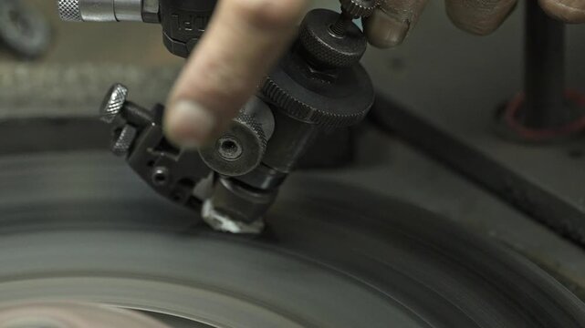 diamond polishing and manufacturing closeup and micro view of diamond 