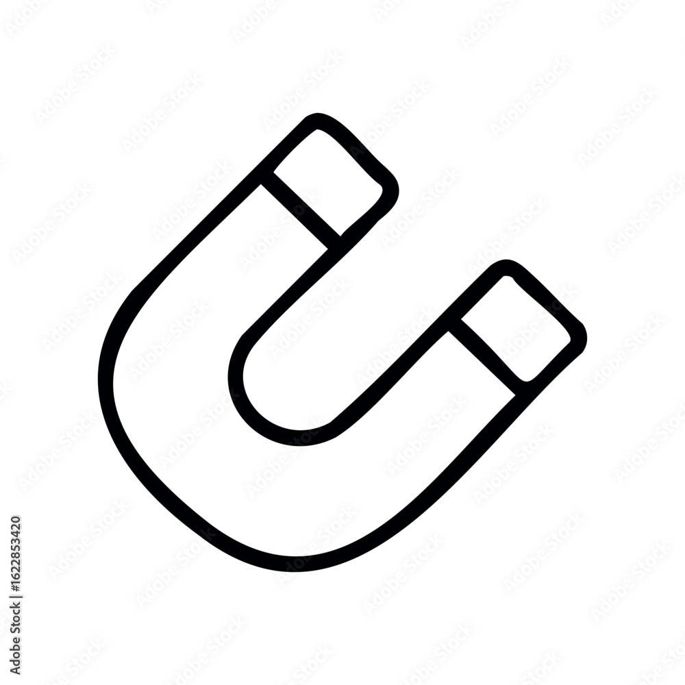Poster simple black line art of a heart hand gesture in minimalist style – stock vector icon in line style