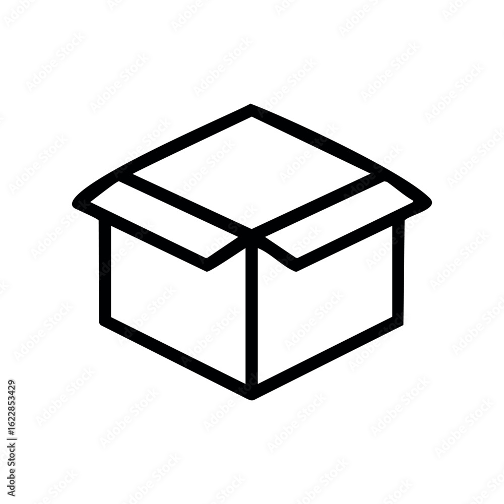 Poster simple 2d drawing of an open book symbol – stock vector icon in line style