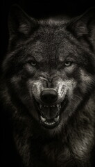 Fototapeta premium Fierce Wolf Portrait