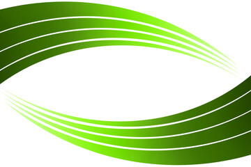 curved green line