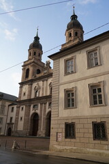 The city of Innsbruck, the capital of Tyrol (Austria)
