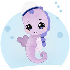 Underwater Fun with Cute Seahorses
