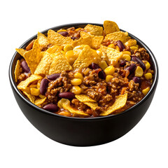 Delicious Frito Pie with Chili, Cheese, and Corn Chips - Tasty Tex-Mex Dish for Restaurant Menu