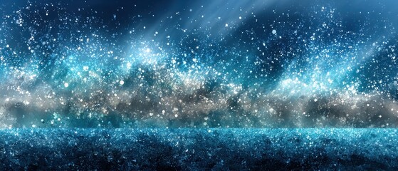 Sparkling, ethereal, nighttime landscape