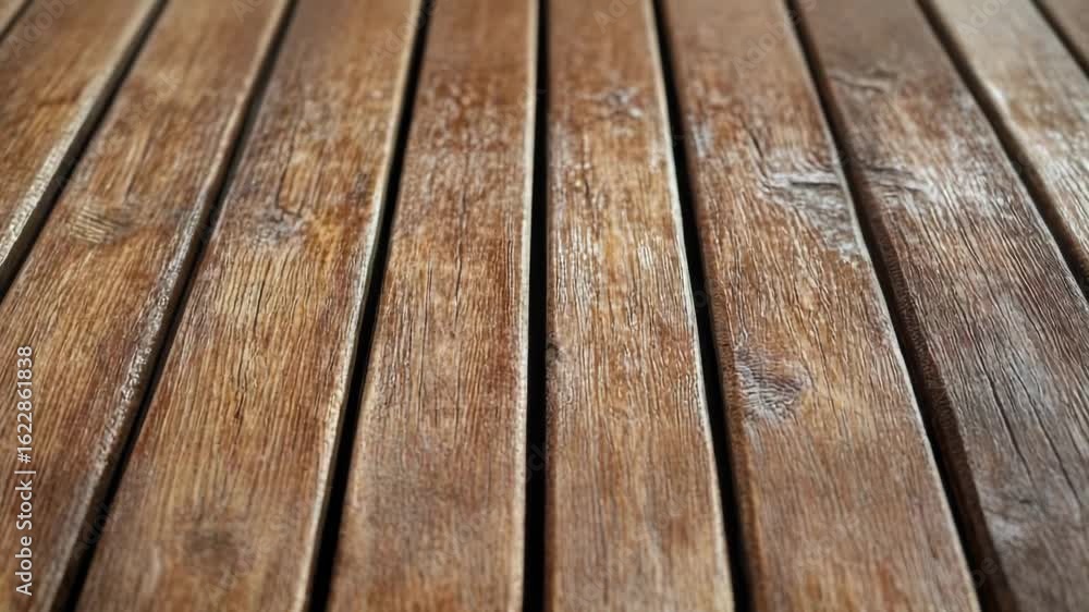 Poster close-up shot of a wooden table surface, ideal for design and architecture use