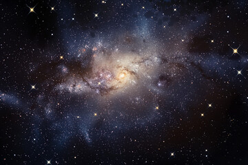 Obraz premium Deep space nebula with stars and galaxy background