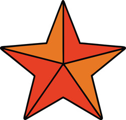 Obraz premium christmas star icon on transparent background