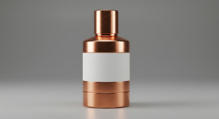 Naklejka premium Modern Luxury Cosmetic Bottle Blank Label Studio Mockup