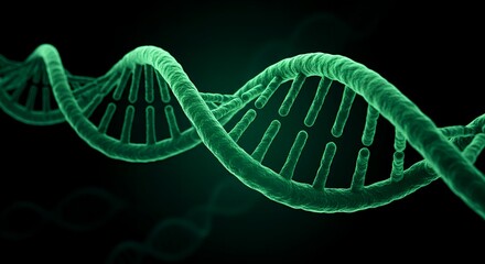 DNA double helix molecular structure in a 3D illustration, representing genetics, biotechnology, and scientific research.
Keywords: