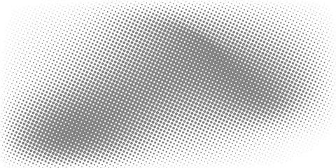 Dotted gradient vector illustration, white and black halftone background, horizontal seamless dotted lines, monochrome dots texture backdrop, retro effect. modern