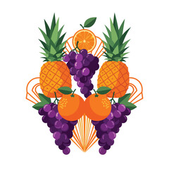 Symmetrical Fruit Arrangement