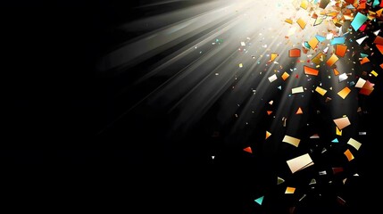 Vibrant Confetti Celebration Explosion Background