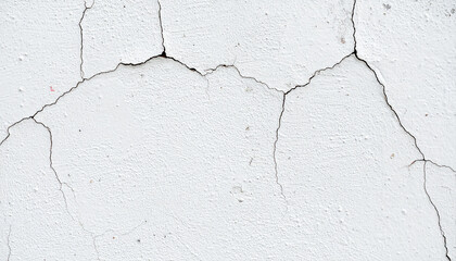 Obraz premium Weathered Wall Texture: A close-up study of a textured wall surface marked by several fine cracks, showcasing the raw character of aged construction and the subtle beauty in imperfection.