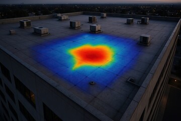 Thermal Drone Heat-Map Detects Flat-Roof Leak