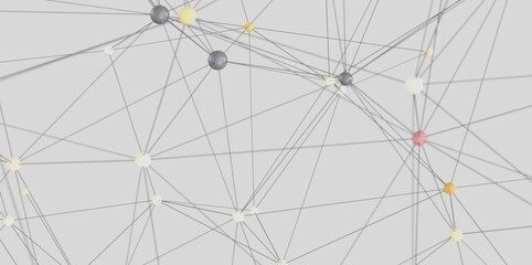 Fototapeta premium Stock photo of interconnected nodes representing global network, communication, data flow, and technology.