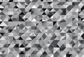 Fototapeta premium Abstract black and white geometric triangle pattern background texture, background, digital