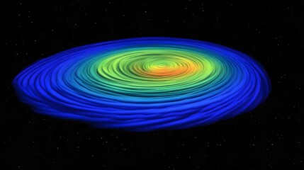 Fototapeta premium Vibrant Cosmic Nebula Swirl Galaxy Space Background