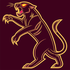 vector image of a lion