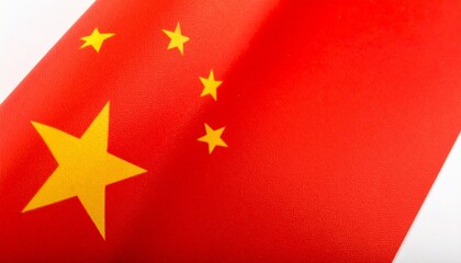 chinese flag in the wind