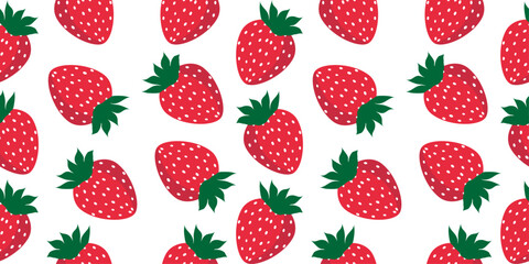 Strawberry Seamless pattern Design. 