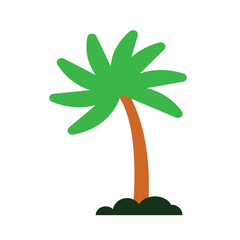 Monocrhome palm tree shiloutte vector.Palm trees.Palm tree silhouettes set – black palm tree shapes collection, isolated vector on white background.