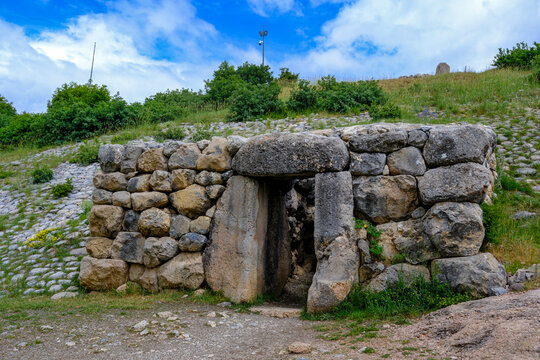 Corum - Turkey, May 31, 2025, Kings Gate in Hattusa Ancient City in Corum City