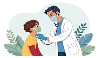 Obraz premium doctor check the patient 