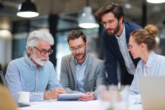 A team of financial professionals in a detailed discussion about the budget for a new business project. They are analyzing charts and figures to ensure the project is financially viable.