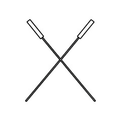 Naklejka premium vector illustration of Welding Rods