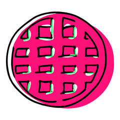 Hand-drawn Waffle Icon