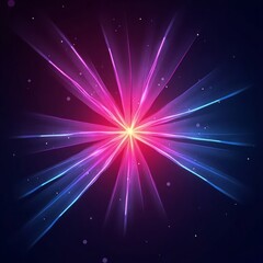Radiant Burst Of Pink Blue Light abstract energy