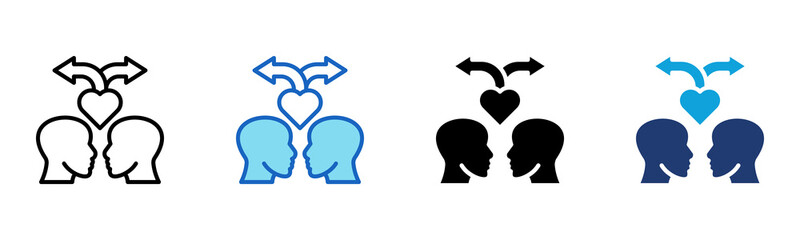 Empathy icon Multi Style Vector Illustration