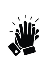Clapping hands icon symbolizing applause and celebration