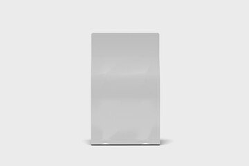 Pouch Packaging Mockup on White Background