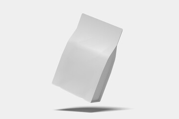 Pouch Packaging Mockup on White Background