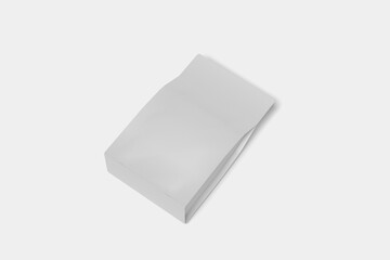 Pouch Packaging Mockup on White Background