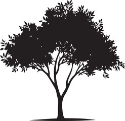Obraz premium tree silhouette vector
