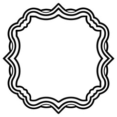 Frame line art vector