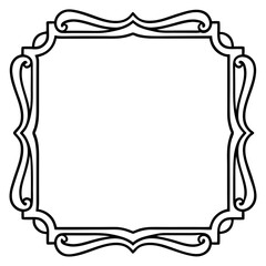 Frame line art vector