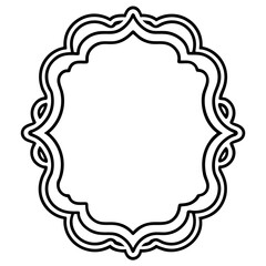 Frame line art vector