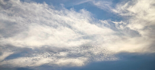 Blue sky and clouds in nature